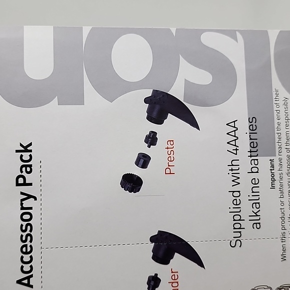 Rolson Bike Accessory Pack LED Lights Lock Dual Headed Pump Presta Schrader - Picture 11 of 12